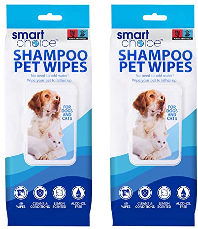YöL 80 Lemon Scented Shampoo Pet Wipes Alcohol Free Dogs Puppies Cats All Purpose Pets Hygiene