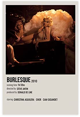 HDTS Leinwand-Poster, Motiv: Burlesque, Vintage-Stil, Wandkunst, Dekordruck, Bild, Gemälde für Wohnzimmer, Schlafzimmer, Dekoration, ungerahmt: 30 x 45 cm
