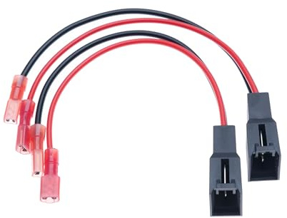 Keple Car Speaker Adapter 2PCS Wire Harness Stand Surround Wearproof Auto Audio Sound System Connector Compatible with Nissan Audi A2 A4 VW Astra Vehicle Wiring Plug Adaptor (2 PCS)