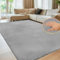 Sour Lemon Alfombra de para Sala de Estar,200 x 300 cm, Lavable, para habitación Infantil, niña y niño, Color Gris, de Pelo Corto, esponjosa y Antideslizante.