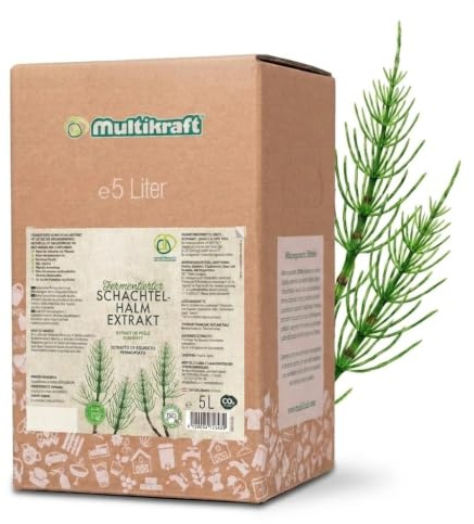 Multikraft Fermentierter Schachtelhalmextrakt - stärkt Pflanzenzellen, die Blattoberfläche & Zellwände der Pflanzen - ideal für Garten, Gemüse, Zierpflanzen, Obst & Weinbau, Bio-zertifiziert, 5 Liter
