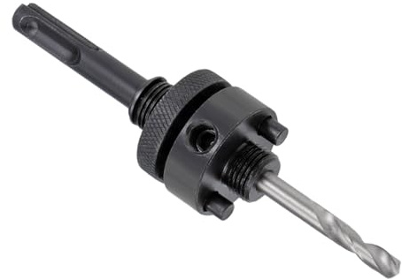CoCud Hole Saw Arbor SDS, Fit 5/8 to 1 1/8 Diameter, Quick Change Mandrel Drill - (Applications: for Drilling Masonry Concrete Brick), 1-Pieces