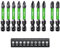 Litorange 10Pcs 50 mm PZ2 PH2 PZ3 Magnetic Impact Driver Bits, S2 Steel Screwdriver Bit Set