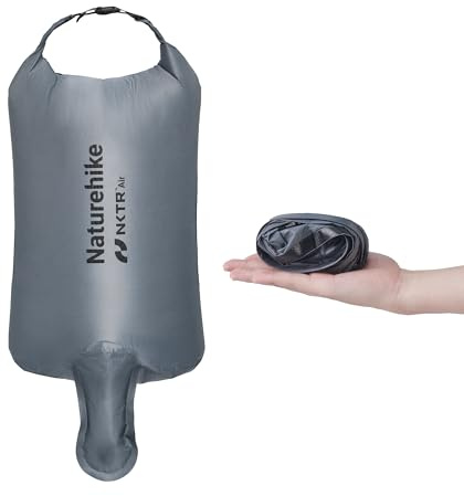 Naturehike Saco de bomba de compresión enrollable para colchonetas de dormir, saco de bomba portátil para colchonetas de camping, almohadilla de dormir, colchón de aire inflable