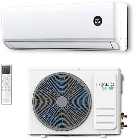 24000 BTU KIT ALASTOR 24 Condizionatore Inverter a Pompa di Calore, Gas R32, Classe A++/A+, Telecomando LCD Wireless, Filtri Lavabili, Timer, Funzioni Avanzate e Display a Scomparsa