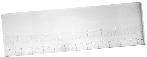 KICHOUSE Raschietto per Torte in Acciaio Inossidabile Utensile Raschietto da Cucina Spatola per Decorare Torte Utensile per Lisciare La Glassa Kit per Decorare con Scala di Misurazione
