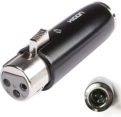 HICON Adapter XLR 3-pol female Buchse auf Mini-XLR 3-pol Stecker | HI-X3MX3-FM