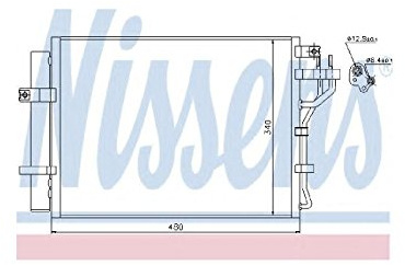 NISSENS Kondensator, Klimaanlage 940219 | Kompatibel mit: KIA PICANTO II