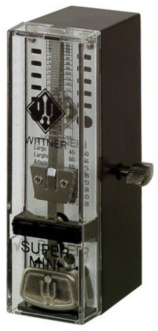 METRONOMO PLASTICO - Wittner (886051) (Sistem Taktell) (Mini) (Negro)