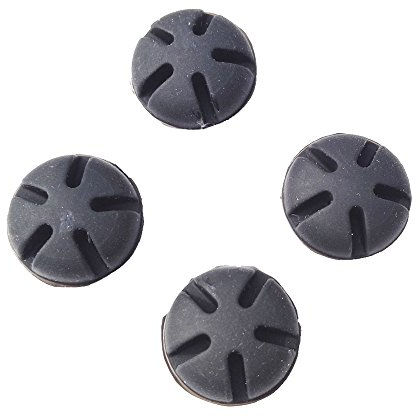 Milaem Bogenschießen Stabilisierer Bogen Dämpfer Gummi Vibrationsdämper für Recurve Bogen Compound Bogen (Schwarz,Packung pro 4)