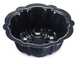 lakeland 4 Sparkly Diamond Blue Non-Stick Mini Fluted Cake Tins