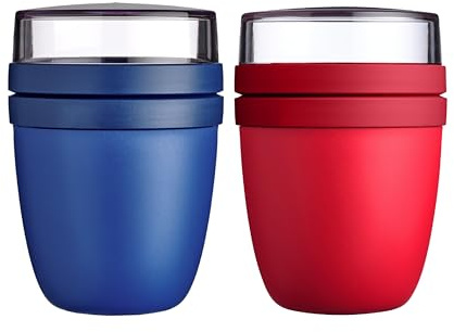 Mepal 'Ellipse' - Bote para llevar alimentos de 500 ml y 200 ml