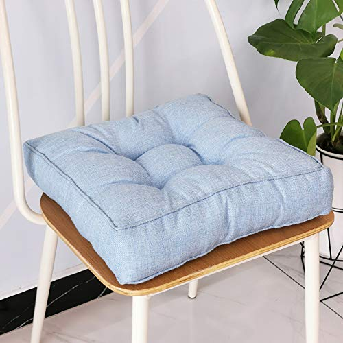 1er-Set Quadrat Sitzkissen,Stuhlkissen für Gartenstuhl, Küche oder Esszimmerstuhl Erker Tatami Bodenkissen Bürostuhl Kissen Booster Matte Bequeme Runden Stuhlauflage für Indoor-Outdoor R 50x50CM