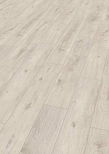 EGGER Home Laminatboden EHL038 Eiche Sedan (10mm, 1,746m²) | authentische Holzoptik | | Einfache Verlegung durch CLIC It! System | Praktisch & wertbeständig