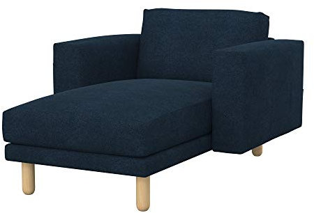 Soferia Überzug Kompatibel Mit Norsborg Bezug Schonbezug Chaiselongue-Bezug Fleckschutz Kratzfest Robust Strong Denim Blau