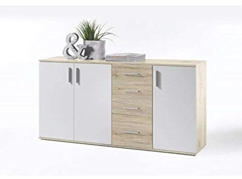 AVANTI TRENDSTORE Bea - Cassettiera/comó in Legno Laminato nella misura 160x84x35 cm, disponibile in diversi colori. Perfetto per soggiorni, ingressi o camere da letto