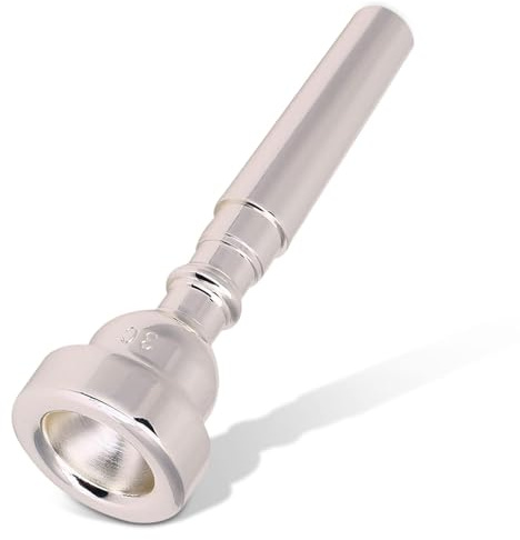 Bach Trumpet Mouthpiece 3C, New Silver Gold Plated Trumpet Mouthpiece 3C Size for Musical Instrument Accessory 3C Trumpet Mouthpiece (Silver)