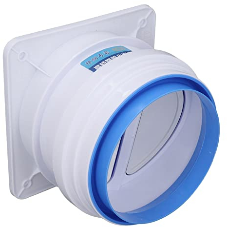 Clapet anti-retour pour hotte de cuisine, clapet anti-retour, bloqueur de courants d'air 1 voie connecteur de conduit d'arrêt de flux d'air 160‑200 mm pour cuisine salle de bain