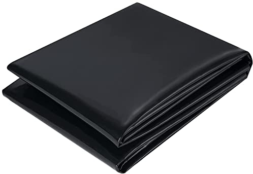 PALUDO Telo per Laghetto Nero in PVC, 2M X 2M Rivestimento per Laghetto in HDPE Resistente, Fodera Laghetto Flessibile per Piscina Giardino per Laghetti, Fontane, Giardini Acquatici e Cascate