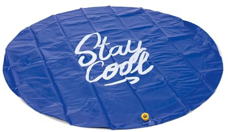 Beeztees Sprinklermatte Stay Cool, Hunde Matte, blau, 130x130x5 cm