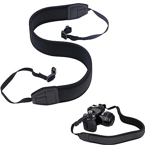 Sangle pour Appareil Photo, Sangle Appareil Photo, Bandoulière et Dragonne Courroie Lavable Laniere Bandouliere Appareil Photo Longueur réglable, Pour appareil photo reflex numérique Canon Nikon Sony