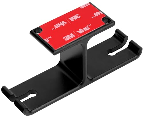 BELLE VOUS Schwarze Headset Halterung Schreibtisch - Selbstklebender oder einschraubbarer Aufhängerhaken - Kopfhörer Halter für universelle Gaming-Kopfhörer - Kopfhörer Halterung