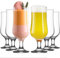 LAV Premium Cocktailgläser Set of 6, 385ml 100% BLEI FREI Eiskaffee Gläser, Cocktail gläser, Cocktail Glas, Milchshake Gläser, Pina Colada Gläser, Hurricane Gläser, Coctail Gläsern