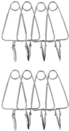 FM Professional 9913850 Lot de 8 pinces à escargot, pinces à escargot, Escargot, Pince, Ustensile de cuisine, Escargot de bourgogne, Acier inoxydable, Argenté, 22,7 x 11,6 x 5 cm | Prise sûre des escargots, Inox robuste, Lot de 8, Format 22,7 cm, Service de table