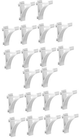 iplusmile 20 Stk Schaltflächen unterstützen haken für küchenschränke Gefrierregalclip aus Metall Mini-Kühlschrank Gefrierregal-Clip Kühlschrank-Clip klein Halterung Stützclip Gefrierschrank