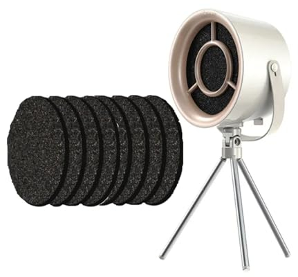 Portable Range Hood, Desktop Cooker Hood with 3-Speed Exhaust Fan, Detachable Filter Screen, Mobile Quiet Recirculation Extractor Hood with Strong Suction for Kitchen, Grill, Camping(Color:Advanced Wh