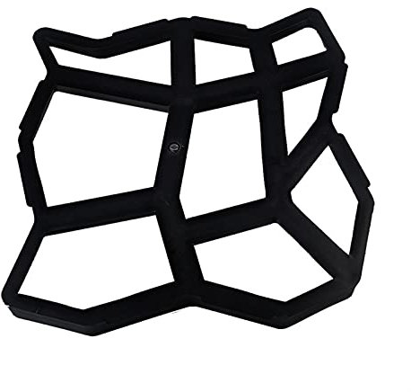 Molde para Hormigón Plantilla Cemento Black Plastic Formando DIY Pavimentación Molde Home Garden Suelo Road Concrete Stepping Pated Paty Patio Patio