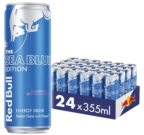 Red Bull Energy Drink Sea Blue Edition - 24 x 355 ML - Getränke mit Juneberry-Geschmack, EINWEG (24 x 355 ml)