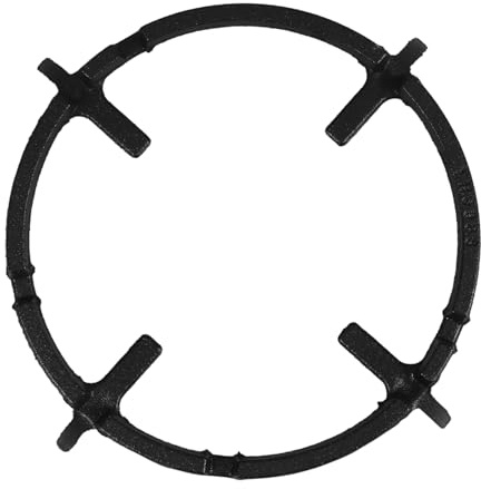 FUNNETOYU Rejilla Negro Plataforma Asas y de Antideslizante Auxiliar Diseño Soporte para de Hierro Fundido de Garras Estufa Gas para Ollas y Cocina