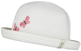 Sterntaler Strohhut Schmetterling Solhatt, vit, 53 unisex barn