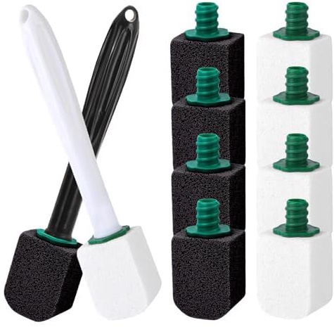 10 Pezzi Pietra Pomice Per Wc, Pietra Per La Pulizia Della Toilette, Con 2 Manico Riutilizzabile, Pomice Spazzole Pulizia Efficace, per Toilette, Cucine, Lavelli e Lavabi