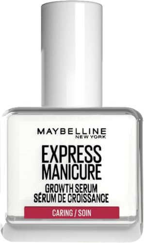 Maybelline New York Sérum Croissance Ongles Ginseng Thé Vert 13,5ml | 22 ingrédients actifs, Nourrit et renforce, Favorise croissance naturelle, Express Manicure