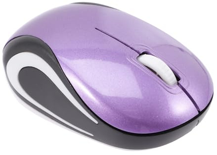 IWOWHERO Souris sans Fil avec Récepteur USB pour Ordinateur Portable Silencieuse et Compacte en Abs Couleur Pourpre pour Usage à Domicile et Bureau