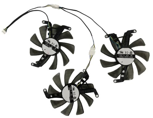 LWDOZMD Lot de 3 Ventilateurs Graphiques FY09015M12LPA TH9215S2H-PAA01 pour Carte Graphique Gainward RTX 3060 3070 3080 Ti OC(1 Set TH9215S2H-PAA)