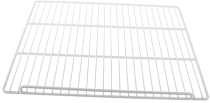 ANDRESLAD Freezer Divider Board Wire Shelf with Single-side Guardrail 45x38cm Refrigerator Storage Shelf Organizer for Home Kitchen Freezer Partition