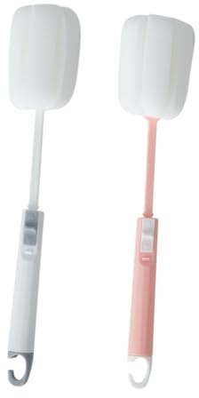 Toyvian 2stücke Flaschenpinsel Einziehbar Für Weinflaschen Milchflaschen Wasserbecher Glasbecher Reinigungsbürste Schwammflaschenbürste Tassenreinigungsbürste Mit Langem Griff Für Mühelose