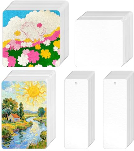 200 Hojas de Papel Acuarela 300gr Algodon Cuaderno Acuarela Watercolor Paper para Postales Blocs de Notas Tarjetas de Felicitación Marcapáginas DIY (5 x 15 cm/10 x 10 cm/10 x 15 cm/12 x 12 cm)