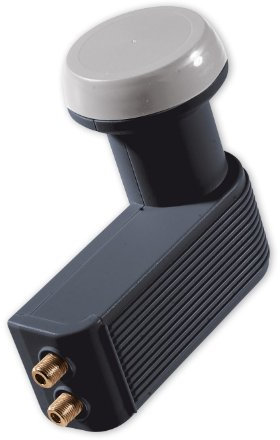 Schwaiger FLS992A 031 Universal-Twin LNB, 40mm, 0,2dB anthrazit