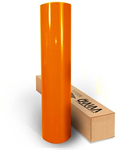 Orange Gloss 60 Inches x 1 Foot Car Wrap Vinyl Roll with Air Release 3MIL-VViViD8