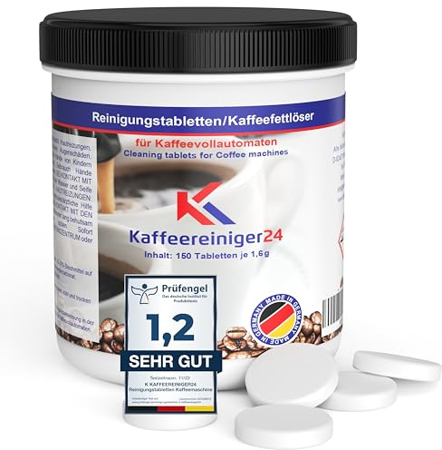 150 Reinigungstabletten 1,6 g für Kaffeevollautomaten & Siebträger | 150 Tabs à 1,6 g | kompatibel mit Sage, Saeco, Philips, Ninja & WMF | für Vollautomaten & Siebträger