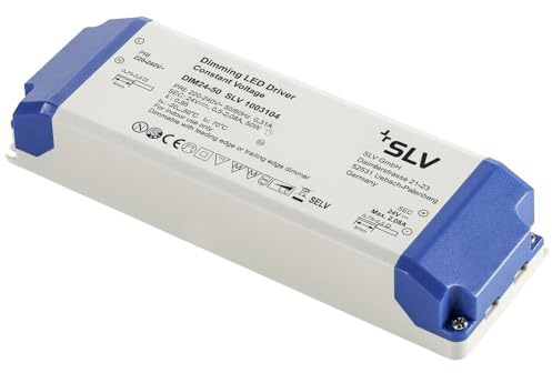 SLV LED NETZTEIL 50W 24V TRIAC DIMMBAR, Weiß / Blau