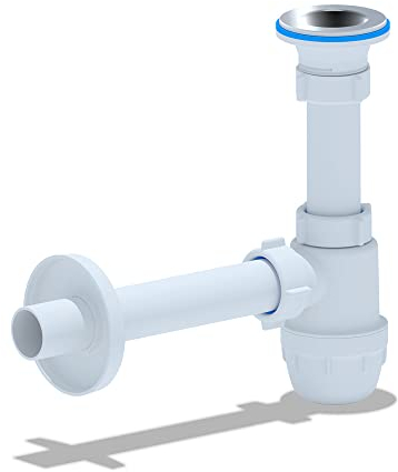 Belvit Siphon de lavabo 1 1/4 - Diamètre : 32 mm.