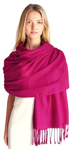 GFM® Schal im Pashmina-Stil, für alle Jahreszeiten, weich, B9, B9-crtglb-fuchsia pink, 42
