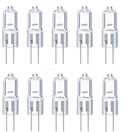 LISSEK 10 x Halogen Stiftsockellampe Kapsel Lampe G4 5W 10W 20W 5 10 20 Watt 12V Leuchtmittel (5)