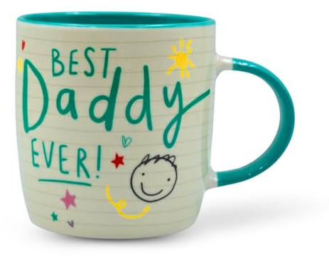 Best Daddy Ever Ceramic Coffee Cup Mug 11oz Heat Resistant Novelty Mug for Cappuccino, Latte, Hot Cocoa & Hot Tea | Gift for Birthday & Christmas
