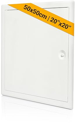 Proxinova Sportello Ispezione 500x500 mm, Sportello per Muro Outdoor Resistente, Sportello Ispezione in Metallo per Manutenzione Contatore Acqua, Gas, Contatore Elettrico, Chiusura Sportello a Chiave